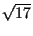 $\sqrt{17}$