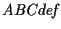 $\mathit{ABCdef}$