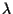 $\lambda$